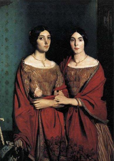 unknow artist The Artist-s Sisters oil painting image